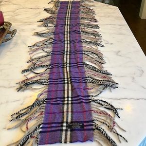 Purple plaid, Burberry, Happy scarf.